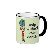 Boy Protect Our Earth T-shirts and Gifts Coffee Mugs