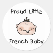 Boy Proud French Baby Stickers