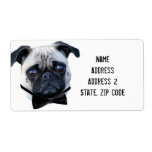 Boy Pug Shipping Labels