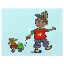 Boy Pulling Toy