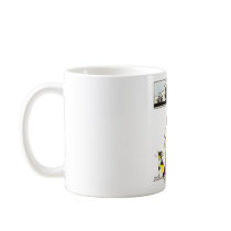 Boy reading mug
