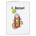 Boy Relaxing Card by stick_figures Boy Relaxing Card