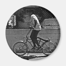Boy Riding Bike Magnets