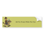 Boy Riding Rocking Horse Bumper Sticker