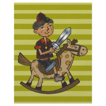 Boy Riding Rocking Horse Custom Flyer