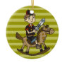Boy Riding Rocking Horse Ornaments