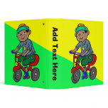 Boy Riding Tricycle Binder