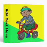 Boy Riding Tricycle Binder