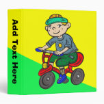 Boy Riding Tricycle Binder