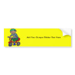 Boy Riding Tricycle Bumper Sticker