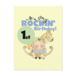 Boy Rockin' 1st Birthday T-shirts and Gifts Post Card