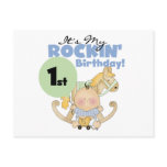 Boy Rockin' 1st Birthday T-shirts and Gifts Post Cards