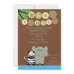 Boy Safari Baby Shower Invitation Card