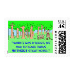 BOY SCOUTS BLAZE TRAIL STICKY NOTES postage