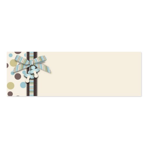Boy Skinny Gift Tag 2 Business Cards