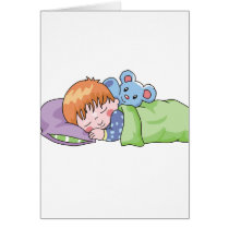 Boy Sleeping Card