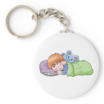 Boy Sleeping Keychain