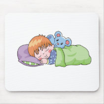 Boy Sleeping Mouse Mat