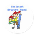 Boy Smart Because I Read stickers