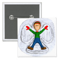 Boy Snowangel buttons