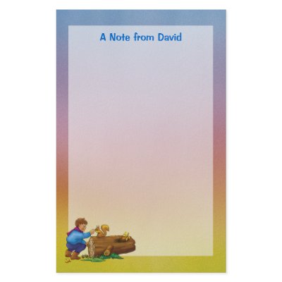 Boy & squirrel Stationery by Kidsplanet