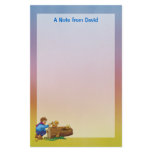 Boy &amp; squirrel Stationery