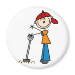 Boy Stick Digging Magnet