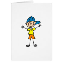 Boy Stick Figure Card by stick_figures Boy Stick Figure Card