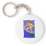 Boy Surfer Key Chain