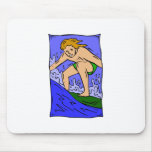 Boy Surfer Mouse Pad