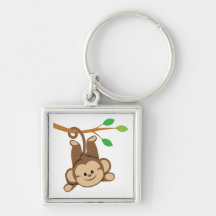 Boy Swinging Monkey Keychains