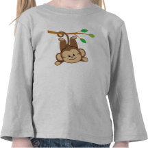 Boy Swinging Monkey Tee Shirt