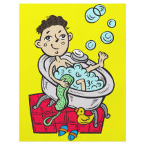 Boy Taking Bath Custom Flyer