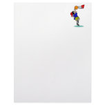 Boy taking shot at rim personalized letterhead