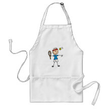 Boy Tennis Player tshirts and Gifts Apron