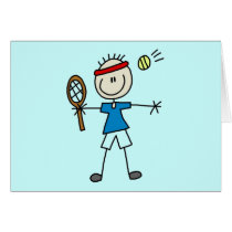 Boy Tennis Player tshirts and Gifts cards by stick_figures Boy Tennis Player tshirts and Gifts cards