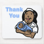 Boy thank you nurse mouse pads