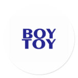 Boy Toy Round Sticker
