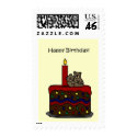 boy twin bears on cake postage