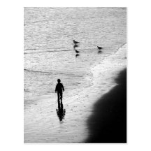 Boy Wading in Surf Postcards