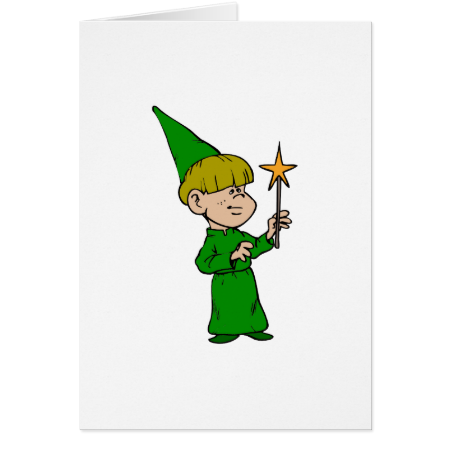 Boy Witch Card