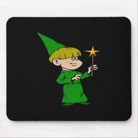 Boy Witch Mouse Pads