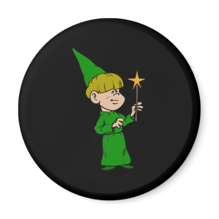 Boy Witch Refrigerator Magnet Boy Witch Refrigerator Magnet