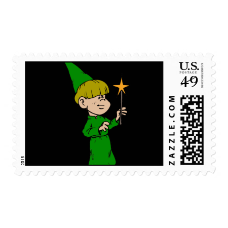 Boy Witch Stamp