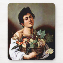 Boy with a Basket of Fruit, Caravaggio Mousepads