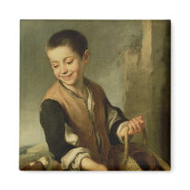 Boy with a Dog, c.1650 Magnets