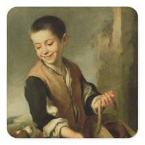 Boy with a Dog, c.1650 Sticker
