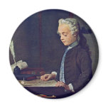 Boy With A Top By Chardin Jean-Baptiste Siméon (Be Fridge Magnet