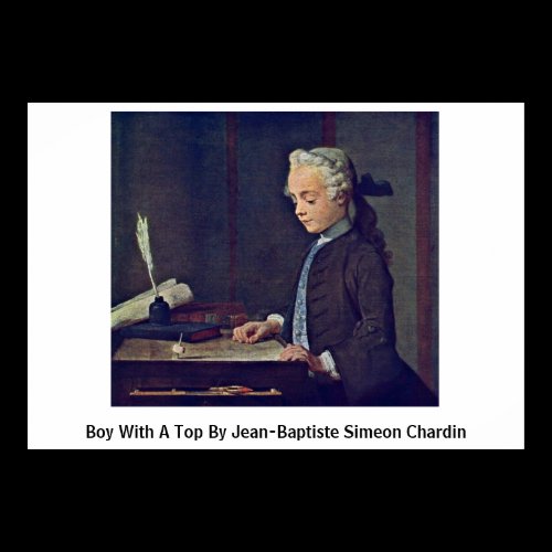 Boy With A Top By Jean-Baptiste Simeon Chardin Print