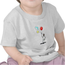 Boy with Balloons Infant Tee Shirt